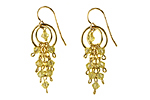 Yumi Chen Designs- Camogli Collection Earring :  light blue camogli green womens