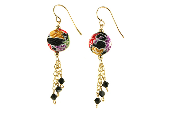 Kimono Earrings : Yumi Chen Designs :  kimono designer jewelry kimono earrings