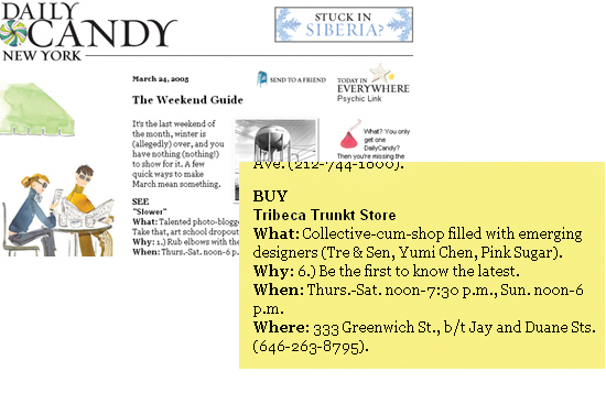 Daily Candy, March 2005