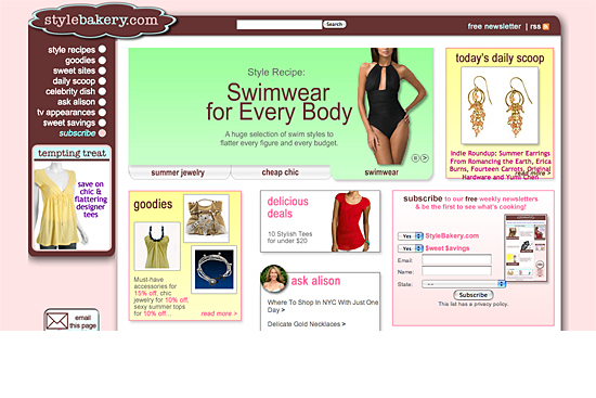 Stylebakery.com, June 2007